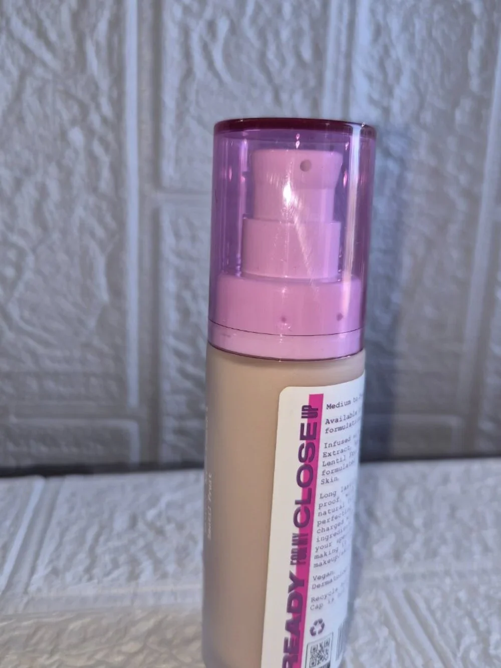 Uoma Sharon C Flawless IRL Skin Perfecting Foundation White Pearl Buildablebase
